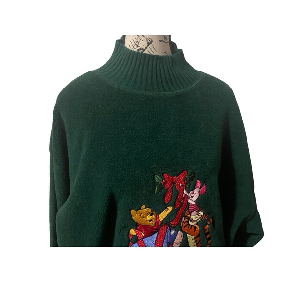 The Disney Store Green Winnie The Pooh and Friends Turtleneck Sweater Sz Large - Picture 9 of 16